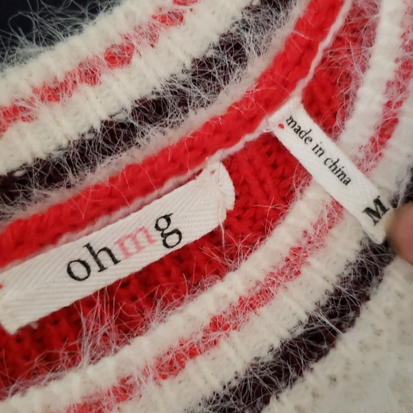 Oh MG! Red Knit Sweater - Picture 5 of 6